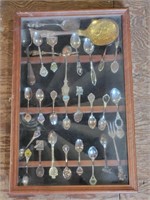 Collector Spoons in Display