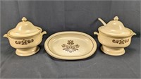 Pfaltzgraff Village Serving Platter & Soup Tureens