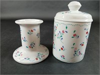 Germaine Monteil Ceramic Floral Jar, Candle Holder