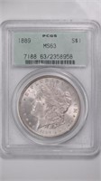 1889 Morgan Silver $ PCGS MS63