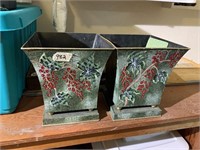 Metal Flower Vases/Planters