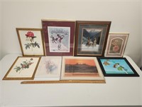 (8) Variety of Framed Pictures