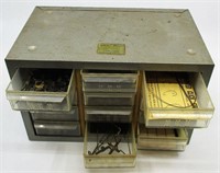 Akro-Mils Watch Parts Cabinet with Contents