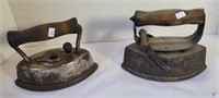 2 ANTIQUE IRONS