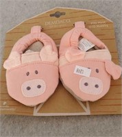 PIG BABY SLIPPERS 6-12 MONTH