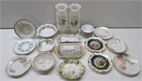 Hand Painted China: Plates, Vases
