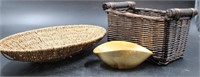 COLLECTION OF WICKER BASKETS