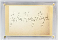 John Henry Lloyd 1884-1964 American Autograph Card