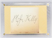 King Kelly 1857-1894 American Autograph Card