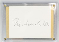 Muhammad Ali 1942-2016 American Autograph Card