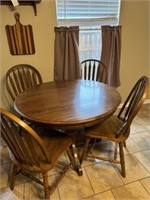 Wooden Table with Four Chairs