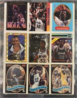 (9) Rare Shaquille O’Neal Cards