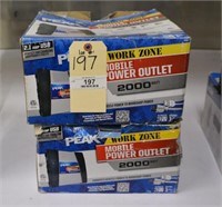 Lot of 2 Peak 2000W Mobile Power Outlets