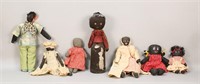 7 Vintage Hand Made African American Dolls