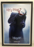 The Dark Knight Framed Poster 43.5" 30.5”