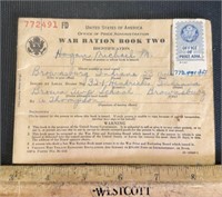 WAR RATION PAPER