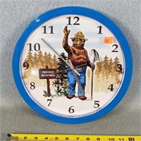 12" Smokey the Bear Clock