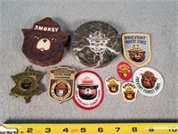 Smokey the Bear Coaster, Pins & Badges