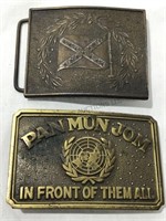 Pair Brass Belt Buckles