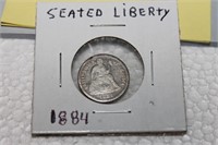 1884 Seated Liberty