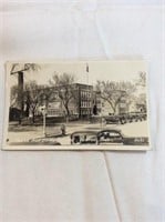 Photo postcard Junior high school building Newton