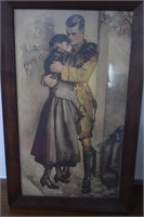 Vtg. Love & Loyalty,By Marion Powers Framed