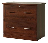Realspace® 2-Drawer File Cabinet, Cherry