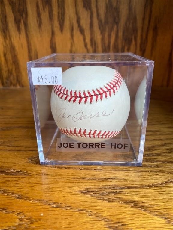 Signed Baseball-Joe Torre-Hall of Fame