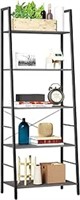 HOMEFORT Ladder Shelf, 5-Tier Bookshelf, Freestand