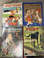 VINTAGE COLORING BOOKS AND BOOKS