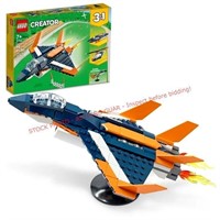 LEGO Creator 3 in 1 Supersonic Jet Plane Toy Set