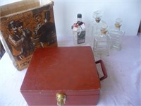 Travel bar kit and decanters - 2 boxes