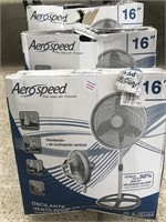 Aero Speed- 3pack- 16” stand up fan