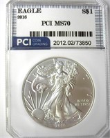 2016 Silver Eagle PCI MS70