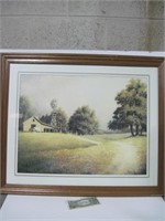BRC Treene Country Barn Framed Painting