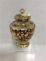 Hand Painted Nippon Lidded Urn 6 " Tall