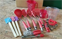 Kitchen utensils, spatulas, serving spoons