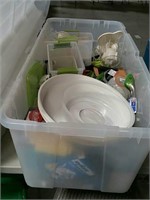 Tub of plastic kitchen