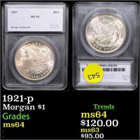 1921-p Morgan $1 Graded