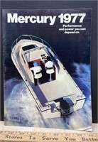 1977 Mercury Boat Motor Pamphlet (23 pgs.)