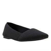 Call It Spring Women's 7 Vegan Flat, Black 7