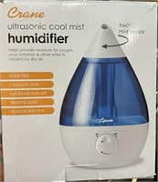 Crane Ultrasonic Cool Mist Humidifier 1 Gallon