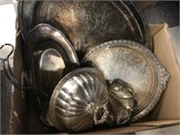 OLD SILVER PLATE ITEMS