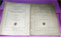 (2) 1917 Dept Interior Geological Survey Books
