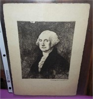 Ant. George Washington Portrait Engraving