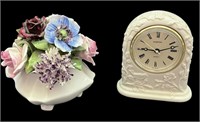 Porcelain Clock & Bone China Decor