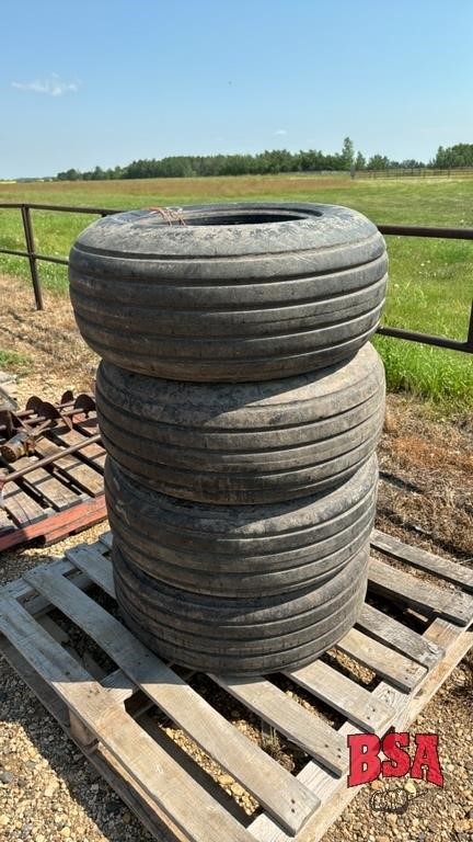 4 Used Goodyear 11L-15 Tires (one needs tube)