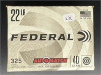 FEDERAL 22 LR 325 ROUNDS