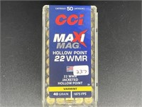 CCI MAXI MAG 22 WMR 50 ROUNDS