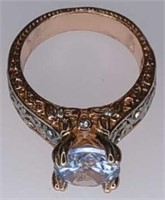 Copper gemstone rings size 9.5